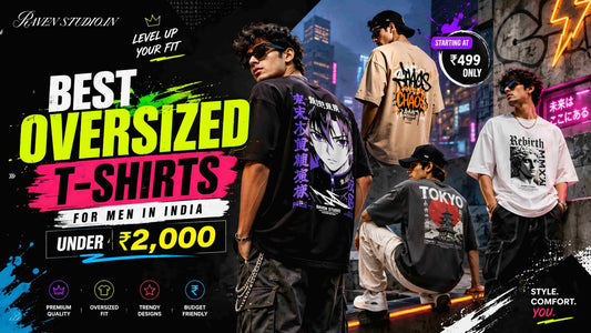 Best Oversized T-Shirts for Men in India Under ₹2,000